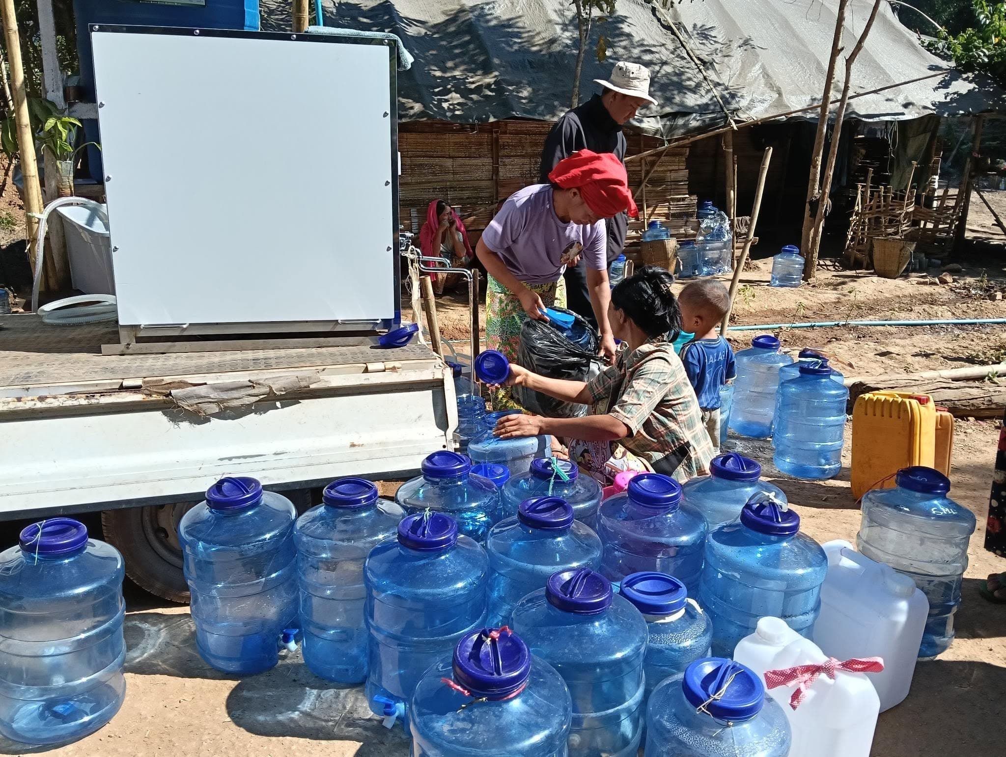 Community well construction site
